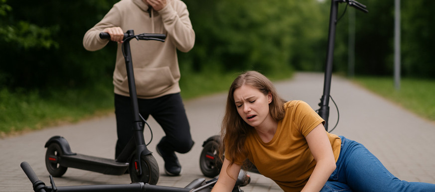 Upadek na hulajnodze